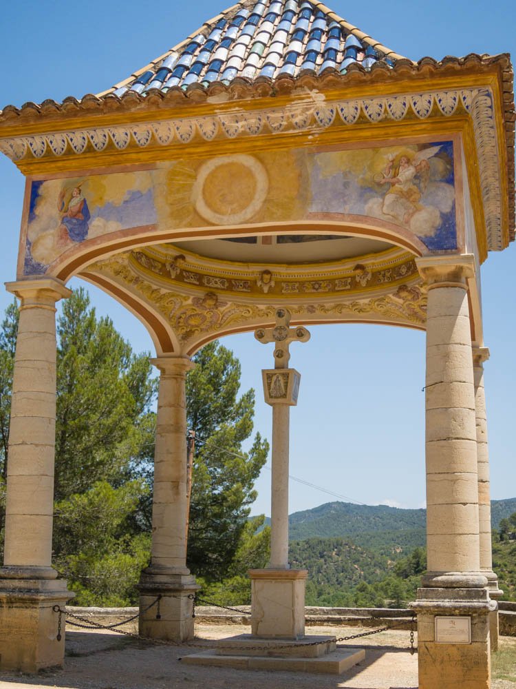 shrine with cross