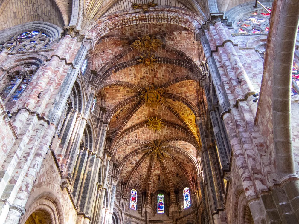 Interior of the cathedral in Avila