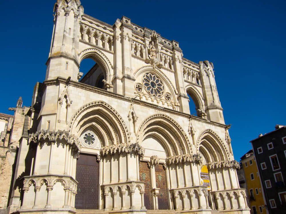 main facade of cuenca cathedral