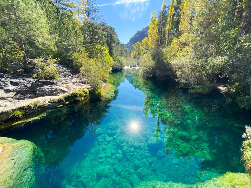 Tajo river clear waters