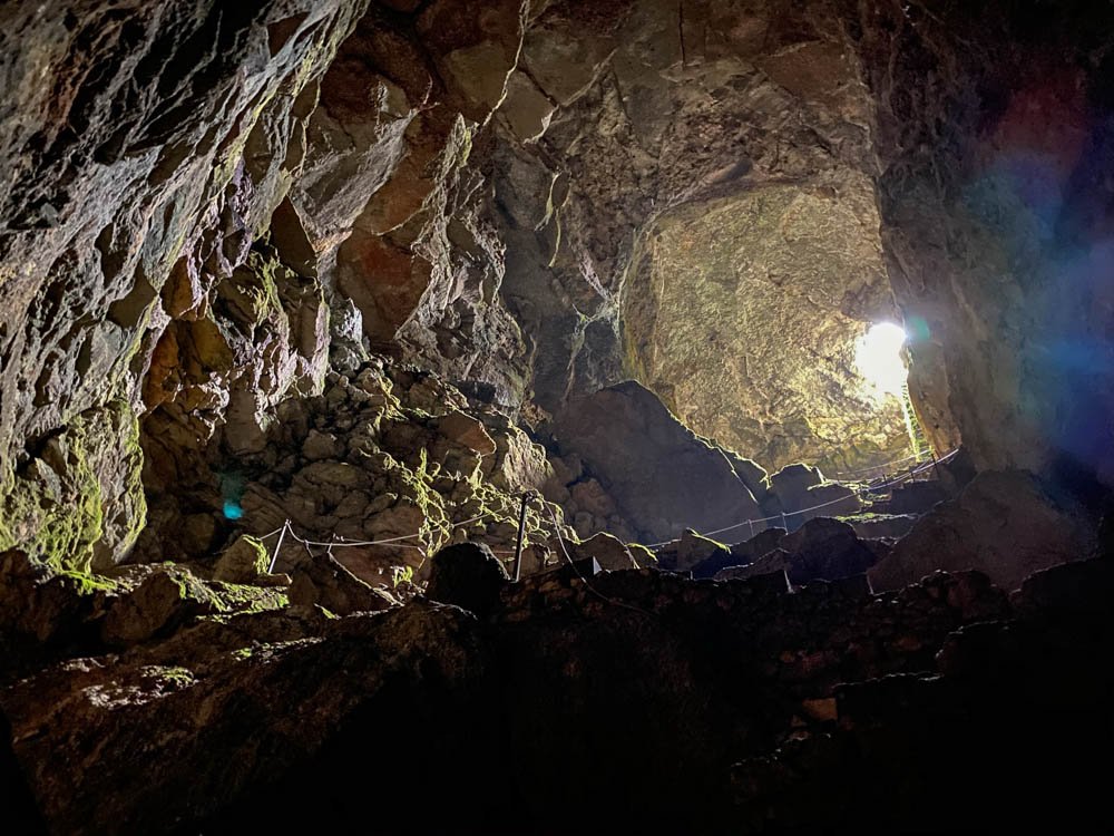 Inside of the cave