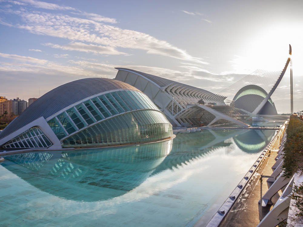 Vista general de la Ciudad de las Artes y las ciencias