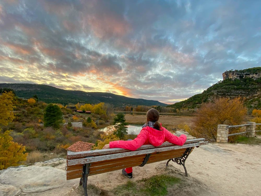 Sunset at the Uña Lake